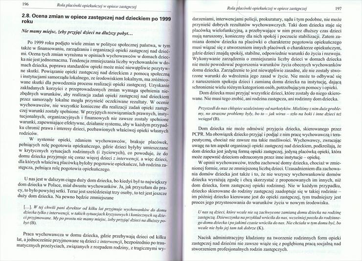 Hrynkiewicz - Odrzuceni. Analiza procesu umieszania dzieci w placówkach opieki - 196-197.jpg