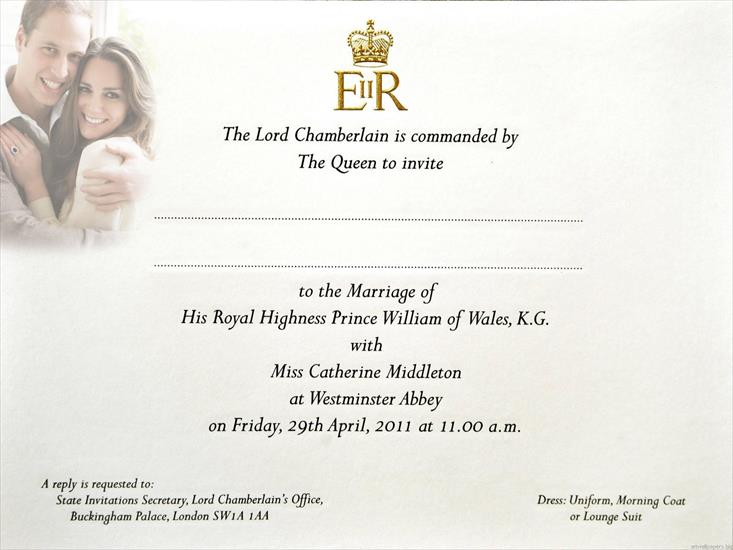 William i Kateach co to był za ślub - The Royal Wedding Prince William and Catherine Middleton Wallpaper 11.jpg
