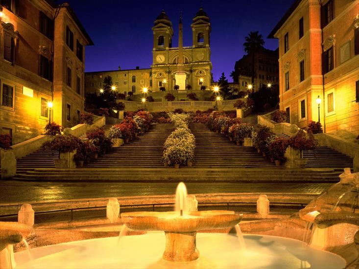 WŁOCHY - Trinita dei Monti Church, Spanish Steps, Rome, Italy.jpg