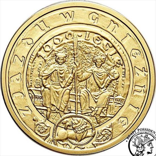 Monety Okolicznościowe Złote Au - 2000 - Zjazd w Gnieźnie 100.JPG