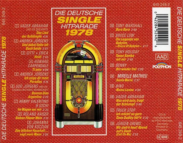 1990 - VA - Die Deutsche Single Hitparade 1978 - Back.bmp