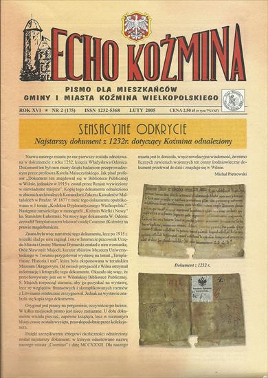 Echo Kozmina - EK_178 dokument z 1232 dotyczący Koźmina.jpg