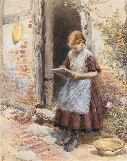  Młodzi mistrzowie malarstwa - Miles Birket Foster 1825 - 1899 - The Little Artis.jpg