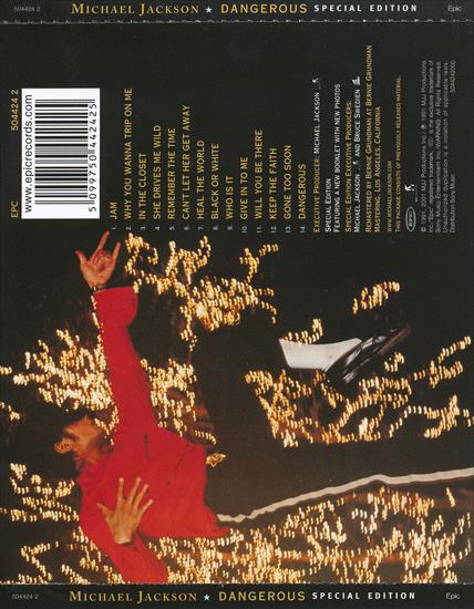 2001 Michael Jackson - Dangerous Special Edition 320 - 2001 Dangerous Special EditionBack.jpg