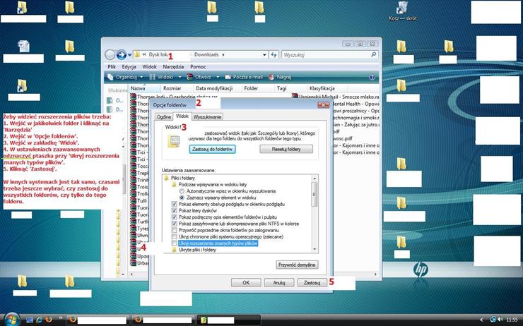 Windows XP - Jak ustawić widoczne rozszerzenia plików WINDOWS VISTA www.zarabianie24h.pl.jpg