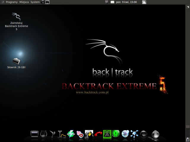 BackTrack EXTREME 5 R2 x86 gnome PL 16 kwietnia 2012 - 1.png