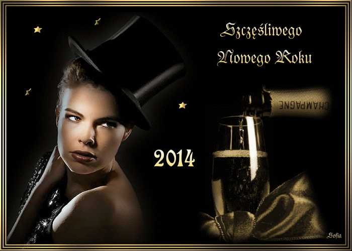 kartki na Nowy Rok - Szczęsliwego Nowego Roku 2014 a.gif