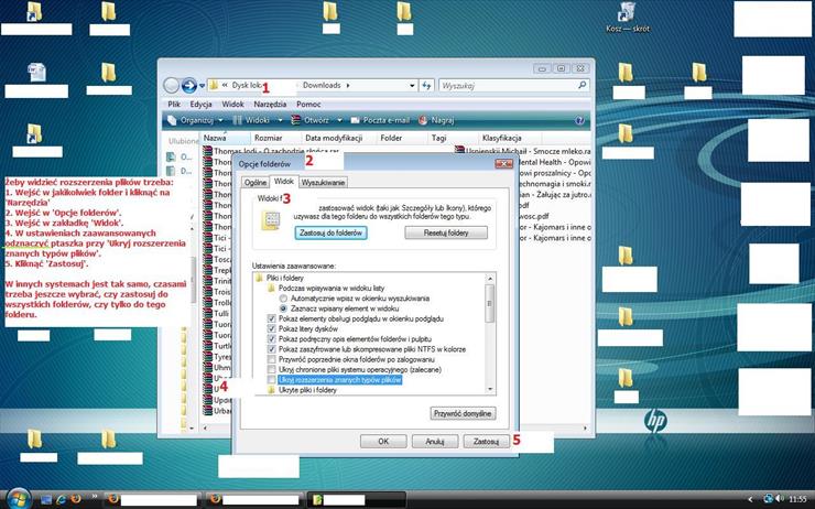 Windows XP dodatki  - Jak ustawić widoczne rozszerzenia plików WINDOWS VISTA www.zarabianie24h.pl.jpg