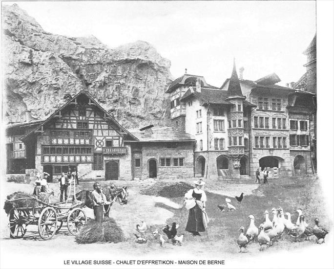 Exposition Universelle 1900 - Exposition Universelle 1900 Le Village Suisse le chalet deffretikon Maisons de Berne.jpg
