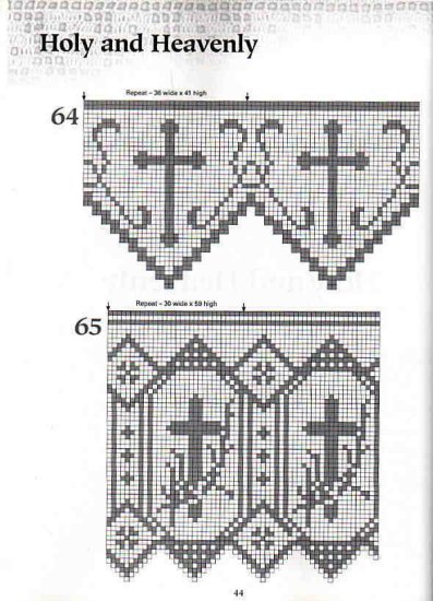 szydełowe drobiazgi - 101 Filet Crochet Charts 44.jpg